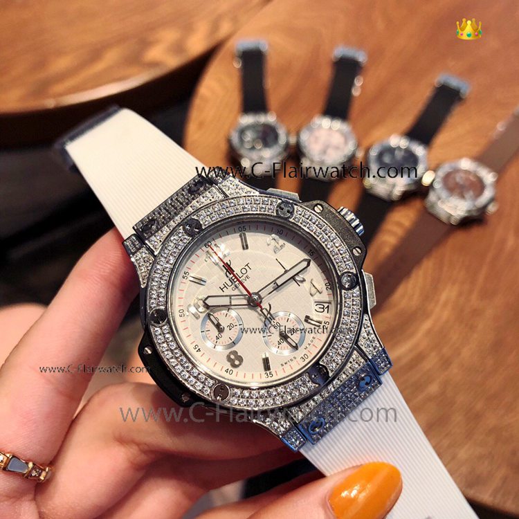 Copy Hublot Big Bang Tutti Frutti Men Watch White Rubber Strap